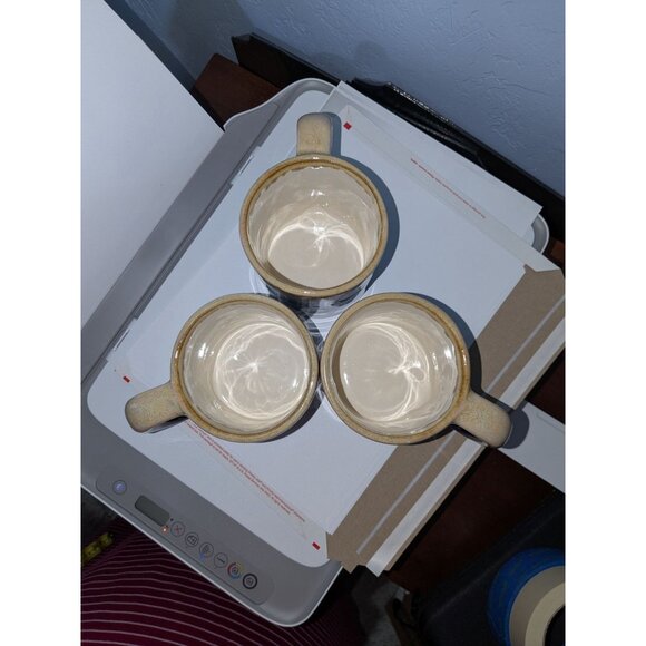 Set 3 Ceramic Gradient Blue Yellow Coffee Mugs 12 Oz Each - Picture 12 of 15